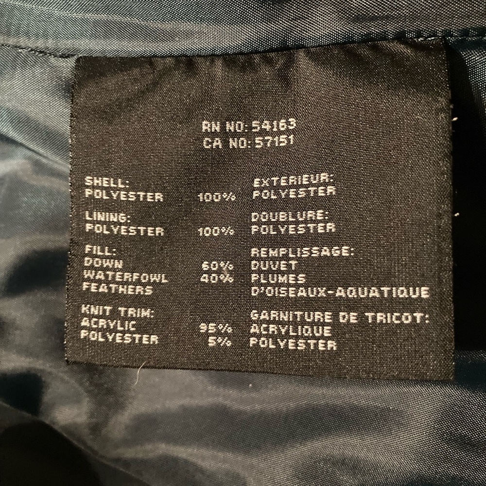 Marc New York / Andrew Marc Dark Teal Down Jacket - Picture 11 of 11